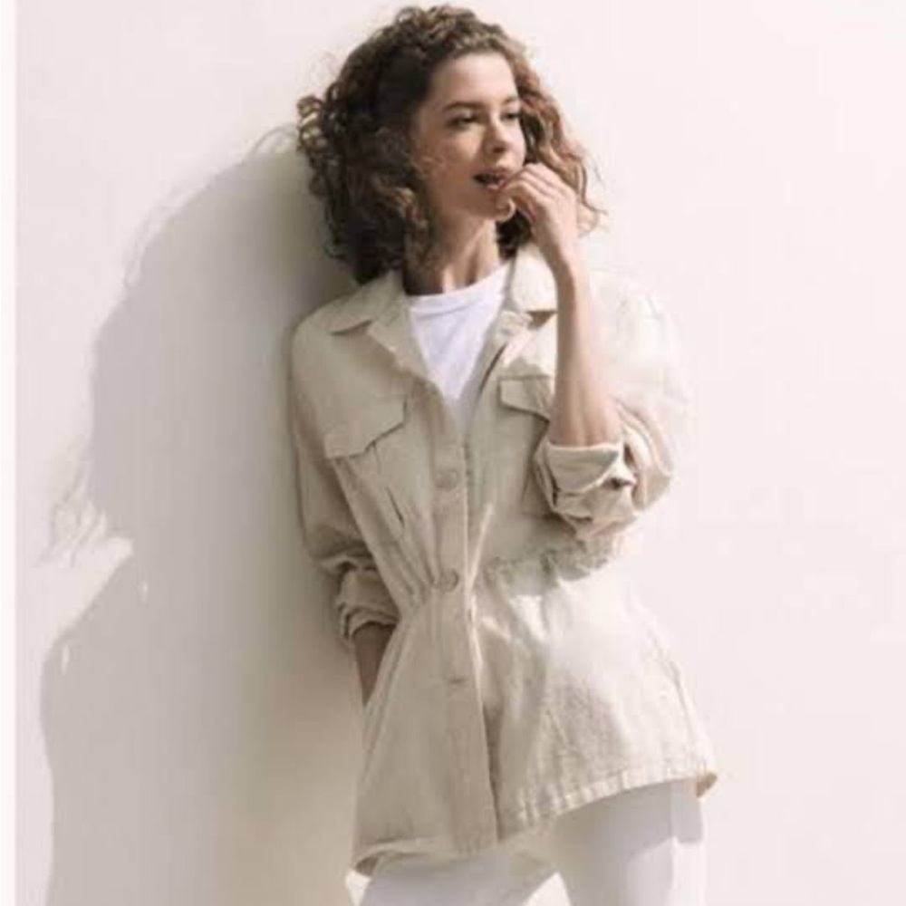 Uniqlo Beige Utility Jacket